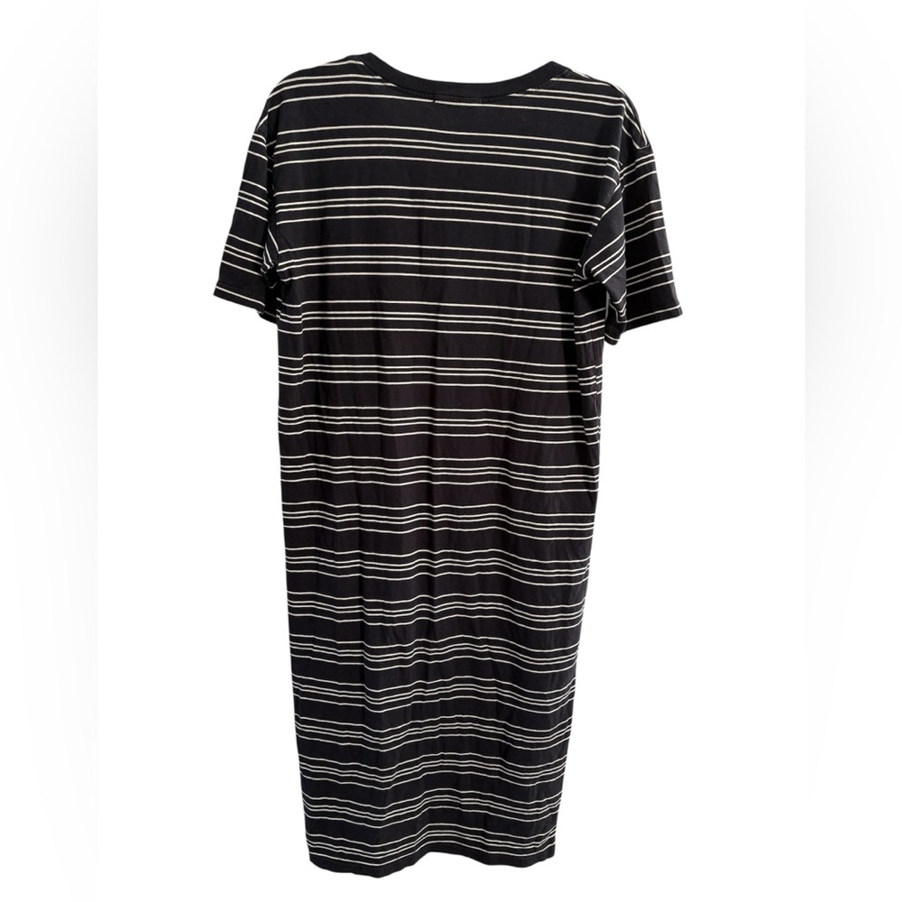 Truly Madly Deeply Black & White Striped Maxi‎ T Shirt Dress- XS - Picture 2 of 3
